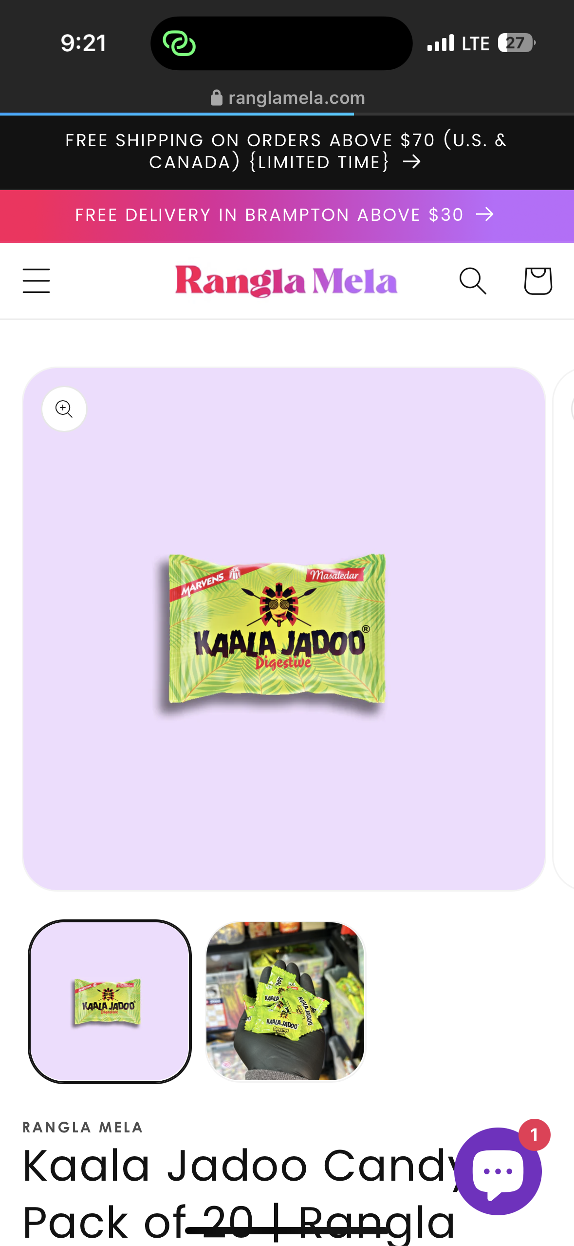 Kaala jaadoo pack of 20