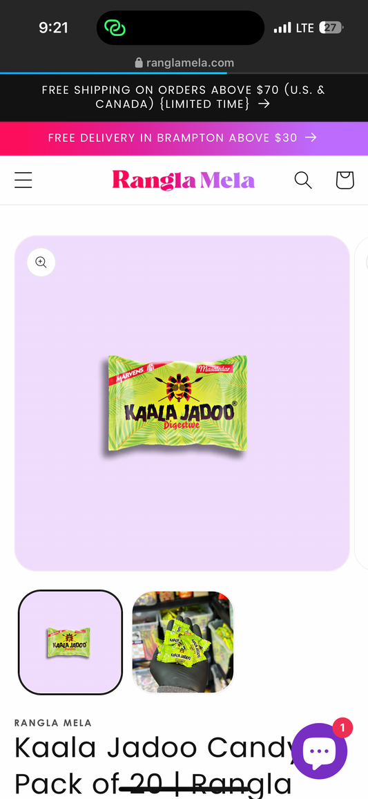 Kaala jaadoo pack of 20